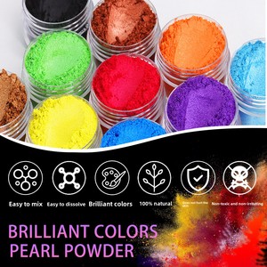 Polvere di Pigmento Inorganico Ossido di Ferro Fortemente Colorante in Sacchetti da 5g, 24 Colori Perlescenti per Colorazione Resina Epossidica e Resina UV - Product Image 3