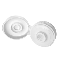 Bouchon à vis double paroi 38/410 à prix abordable, en plastique de qualité alimentaire, avec valve en silicone anti-déversement, 38 mm