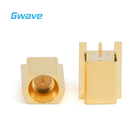 Extremo macho del conector RF GPPO Mini-SMP con longitud de lanzamiento de 5,6mm Material de latón DC 40GHz para aplicaciones de PCB y RF