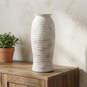 Pot <span class=keywords><strong>de</strong></span> fleurs <span class=keywords><strong>en</strong></span> fibrociment biodégradable, durable et écologique, sculpté à la main, design moderne, trou <span class=keywords><strong>de</strong></span> drainage pour une utilisation <span class=keywords><strong>en</strong></span> intérieur/extérieur - Product Image 1