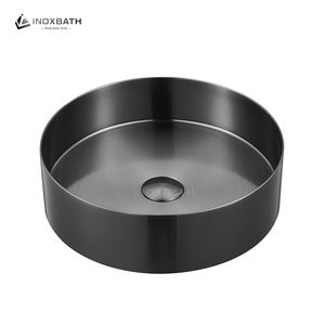 Lavabo Moderno de un Solo Tazón, Acero Inoxidable 304 de Alta Calidad con Desagüe, Lavabo de Baño para Encimera para Hoteles - Product Image 1