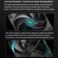 Ventilateur de boîtier DeepCool FD12 V2 120 mm PWM silencieux à roulement fluide, haute performance, pression statique élevée pour refroidisseur de processeur et radiateur