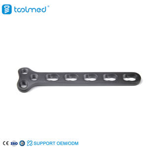 Plaque de fixation distale du radius de type T orthopédique Toolmed modèle 030210282511 pour la fixation osseuse vétérinaire des chats (titane) Classe III 1 - Product Image 4