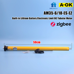 Motor Tubular Zigbee AC de 35 mm A-OK, Control por Aplicación Tuya Smart Gateway, Motor para Persianas Enrollables, Accionamiento Silencioso para Hogar y <span class=keywords><strong>Hotel</strong></span>, OEM - Product Image 2