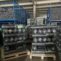 Nouveau tissu anti-mauvaises herbes résistant aux intempéries, durable, sur mesure, écologique, en PP noir robuste pour l'aménagement paysager