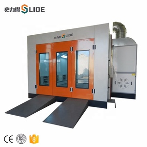 Cabine de peinture SLD pour garages, système de pulvérisation semi-automatique, échangeur de chaleur à économie d'énergie, cabine de peinture automobile diesel portable - Product Image 2