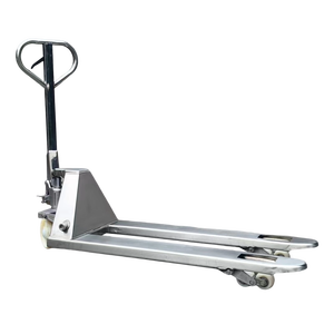 Transpaleta manual hidráulica de acero inoxidable de 2000/2500/3000Kg de capacidad, carretillas elevadoras manuales, carros y carritos de mano, producto - Product Image 5