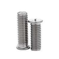 Sekrup mesin metrik ISO 13918 baut Stud las Aluminium 9mm dengan pengapian ujung untuk las Aluminium