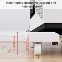 Support universel à roulettes pivotantes pour ordinateur de bureau à domicile, base mobile télescopique pour unité centrale, accessoire de rangement