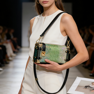 <span class=keywords><strong>Borsa</strong></span> a Tracolla da <span class=keywords><strong>Donna</strong></span> con Strass, Nuovo Design 2026 - <span class=keywords><strong>Borsa</strong></span> Box in Vera Pelle Composita con Tracolla Rimovibile - Product Image 3