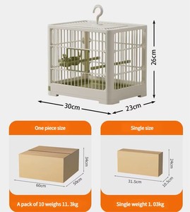 Fabrika toptan papağan kafes Aviary büyük kuş-yürüyüş cihazı açık taşınabilir çevre dostu plastik kafes özelleştirme kabul - Product Image 2
