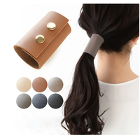 Pu Lederen Haaraccessoires Pony Haak Haar Manchetten Band Koreaanse Custom Haarband Voor Lady