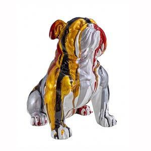 Moderne Outdoor-Dekoration Hand crafts Große Fiberglas Harz Bull <span class=keywords><strong>Dog</strong></span> Statuen Skulptur zum Verkauf - Product Image 1