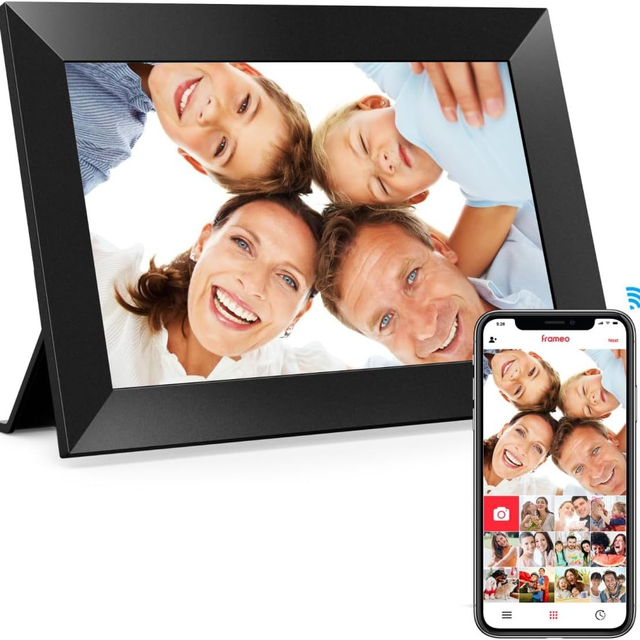 X615-1 10.1Inch Smart Wifi Video Playback Digital Photo Frame 1280x800 Ips Lcd Touch Screen Auto-rotate Portrait Landscape Built