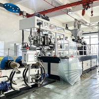 Machine à fabriquer des feuilles de PET recyclé Sevenstars, ligne d'extrusion de feuilles de plastique APET RPET à double vis pour l'emballage de gobelets et de plateaux