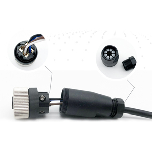 Un codice industriale connettore circolare M12 5pin connettore maschio connettore IP67 adattatore - Product Image 6