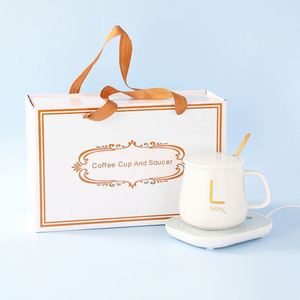 แก้วกาแฟเซรามิคพิมพ์โลโก้ตามสั่ง Sy557 พร้อมแผ่นทำความร้อนควบคุมอุณหภูมิ ของขวัญส่งเสริมการขายสำหรับกิจกรรมองค์กรและธุรกิจ - Product Image 5