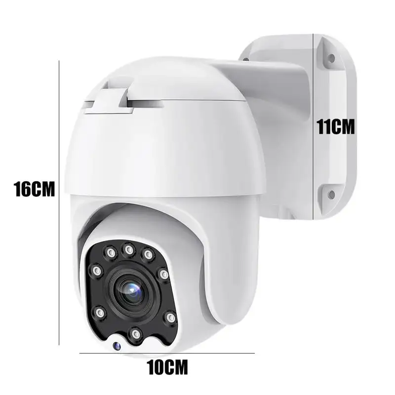 Camhi Pro ngoài trời 8MP colorvu PoE IP Camera kép ánh sáng ir Dome hai chiều âm thanh ai tự động theo dõi PTZ CCTV Camera An Ninh 4k