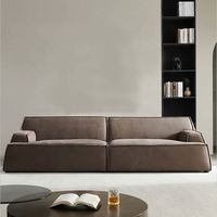 Design minimaliste moderne, meubles de salon de style italien, canapé en cuir en forme de cube, ensemble de canapés modulaires, ensemble de canapés en velours