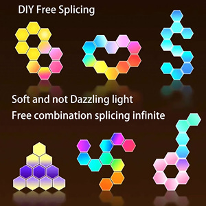 Reasonable Sale Splicing Wall Smart <strong>Light</strong> <strong>Panels</strong> 5v 10w 3pcs Plastic Housing <strong>Hexagon</strong> <strong>Lights</strong> Rgb - Product Image 5