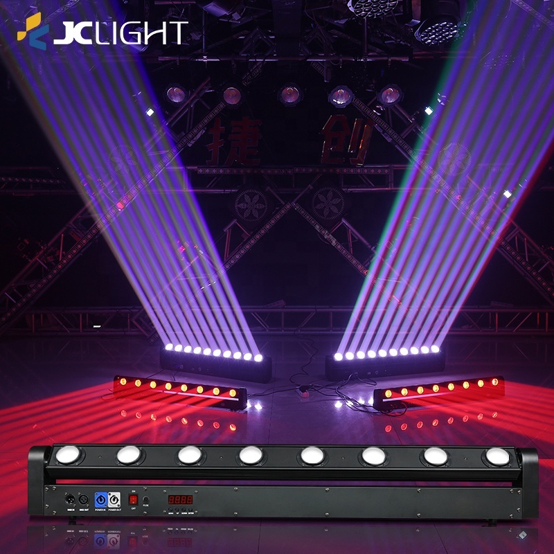 Best Seller Led Bar Club Lights 8 Eyes Rgbw Beam Moving Head Dmx Stage Lighting 8x10w Dj Disco Led Light Bar