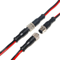 Connecteur Étanche M12 Mâle-Femelle, 2, 3, 4 ou 5 Broches, Prise Aviation, Cordon d'Alimentation Industriel pour Panneau, pour Connexion Rapide Automobile