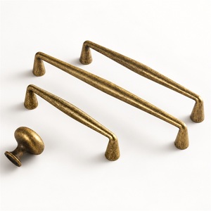 Contemporary Zinc Pull Handles <strong>Door</strong> <strong>Knobs</strong> For Kitchen Outdoor Cabinets Wardrobes Drawers Living Room Villa Easy Installation - Product Image 5
