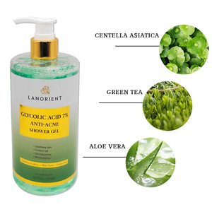 Gel <span class=keywords><strong>Doccia</strong></span> LANORIENT a Marchio Privato con Acido Glicolico <span class=keywords><strong>Naturale</strong></span> e Organico, Anti-Macchie Scure, Idratante e Schiarente, Popolare <span class=keywords><strong>in</strong></span> Africa - Product Image 5