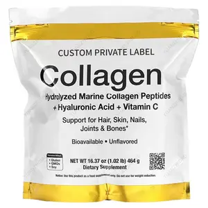 Marine collagen whitening collagen marin bio en poudre avec la vitamine c collagen powder packets