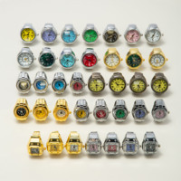Jam tangan jari kecil minimalis Vintage, arloji cincin Dial Quartz elastis dapat disesuaikan, cincin arloji Mini baja
