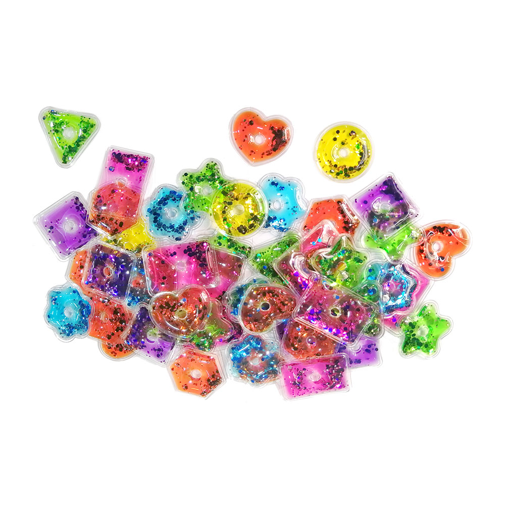 Детские squidgy сенсорные игрушки 32 шт. прозрачный гигантский шнуровка формы стволовых Обучающие игрушки особых потребностей сенсорная аутизм игрушки