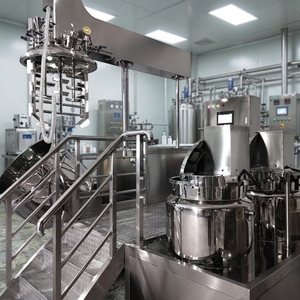 Machine cosmétique 300L pour la fabrication de crème crème confiture sauce tomate pâté Boby lotion homogénéisateur sous vide machine avec réservoir huile et <span class=keywords><strong>eau</strong></span> - Product Image 2