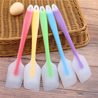 Spatula silikon Mini tembus cahaya ramah lingkungan pengeruk kue tahan panas dan Dekorasi peralatan dapur PC