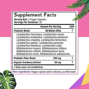 Probiotica voor volwassen vrouwen, vaginale gezondheid, kruidensupplement capsules met lactobacillussen, natuurlijk - Product Image 4