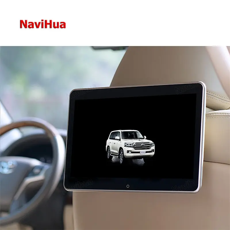 Android Toyota Land Cruiser Lexus için LX570 arka arka koltuk eğlence LCD kafalık ekran Landcruiser araba baş dayama monitörü