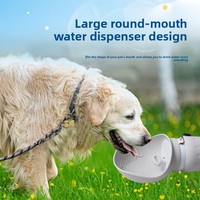 Gobelet à eau en silicone pour animaux de compagnie, pliable et portable, bouteille d'hydratation pour chien pour les promenades
