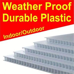 Letreros de Jardín Reutilizables de 18x24 Pulgadas, Resistentes a la Decoloración y al Desgarro, con Estaca en Forma de H para Situaciones de Emergencia Temporales, Anuncios de Prevención de Pandemias - Product Image 3