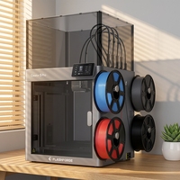 Printer 3D Multi-Material Kecepatan Tinggi Flashforge C5 Pro, Printer FDM dengan 4 Extruder Independen dan Filtrasi Udara Aktif