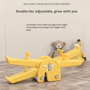 Balancín Doble de Elefante para Niños, Caballito de Balancín de Plástico Ecológico para Interiores/Exteriores, <span class=keywords><strong>Juguete</strong></span> para Bebés de 2 Años - Product Image 6