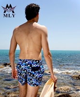 Shorts de bain pour hommes MLY OEM Private Label avec impression par sublimation, couleurs et logos personnalisés, écologiques, imperméables et respirants