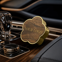 Diffuseur de parfum voiture de luxe personnalisé, bois de noyer et zinc, clip d'aération, parfum longue durée sans électricité