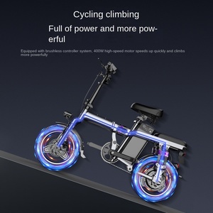 <span class=keywords><strong>Vélo</strong></span> électrique pliable directement de l'usine, batterie au lithium 48V, moteur 400W, cadre en alliage d'aluminium, système de frein à disque, <span class=keywords><strong>ultra</strong></span>-<span class=keywords><strong>léger</strong></span> - Product Image 4