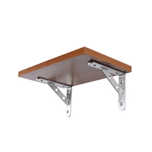Stainless Steel Triangular Bracket <b>Wall</b> <b>Shelf</b> Support Thickened 304 Brushed Indoor Heavy Duty - Product Image 2