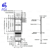 Écran OLED à cristaux liquides de 0,78 pouces, petit écran SH1107, affichage 128x80, écran nu, interface SPI/IIC