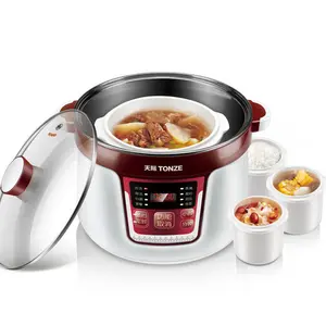 Factory Hot Sale electric stew bone cooker chicken soup maker 110V 220v drum type electric ceramic Slow cooker