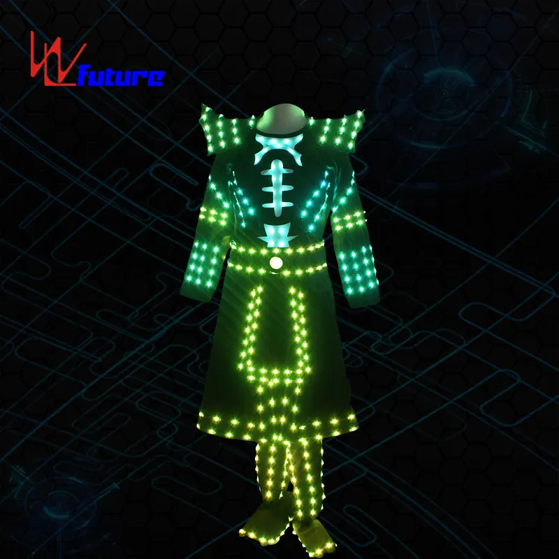 Afstandsbediening Programmeerbare Led Traditionele Chinese Kleding Led Dans Kostuums Led Warrior Kostuum Prestaties Slijtage