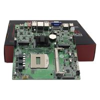 Alta calidad i7 i5 i3 rPGA 947 Thin Mini-ITX HM86 DDR3L 1600MHz MAX 8G Memoria AIO PC Placa principal para computadora DIY