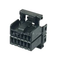 JINDA DJ7121-1-21 Su Geçirmez 12 Pinli Tyco AMP Dişi Konnektör Otomotiv Kablo Demeti PA66+GF Malzeme Güç Uygulaması