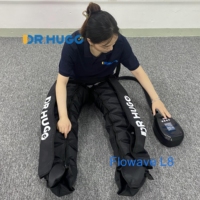 Masseur de jambes à ondes d'air DR.HUGO Flowave L8, machine de thérapie par compression à 360 degrés pour spa et soins personnels