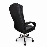 Chaise de bureau de direction moderne en cuir PU noir à dossier haut, pivotante, vente en gros d'usine, acceptation OEM